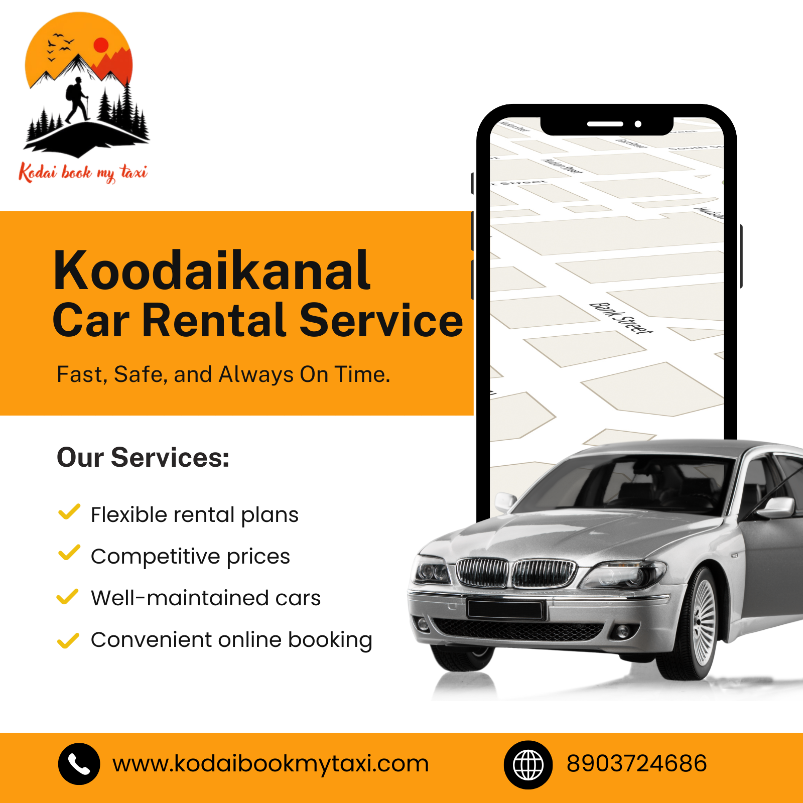 Kodai Book My Taxi Service In Kodaikanal Reliable Affordable Travel 17727058579