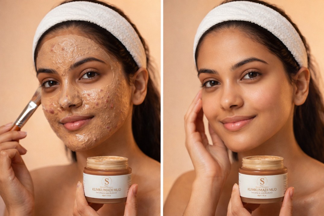 Kumkumadi Mud Face Pack Detoxifies And Gives Radiance 17727822423