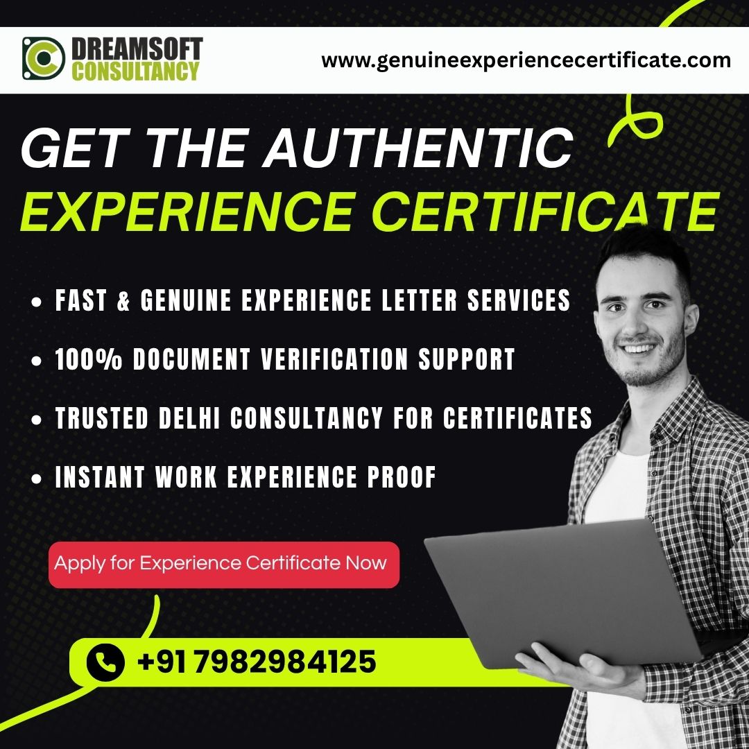Leading Experience Certificate Provider In Delhi 17631839578