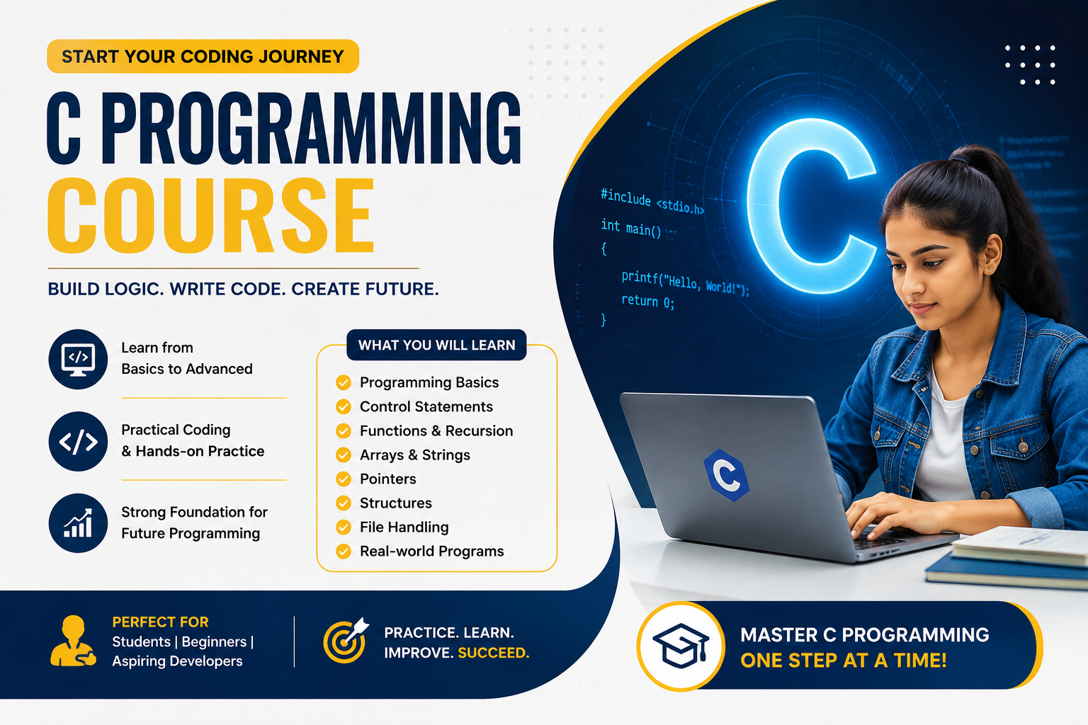 Learn C Programming In Laxmi Nagar With Practical Training 17866925907
