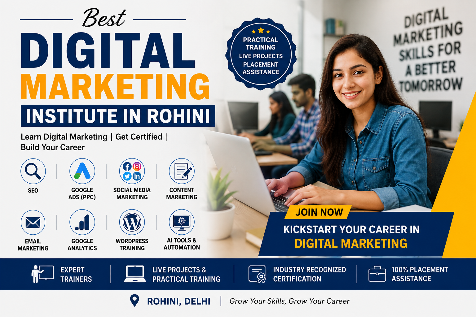 Learn Digital Marketing In Rohini With Expert Trainers 17860968251