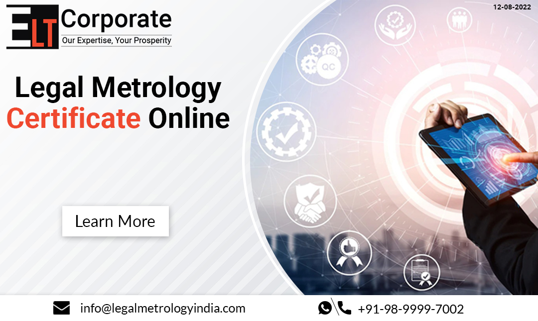 Legal Metrology Certificate Online 16607221792
