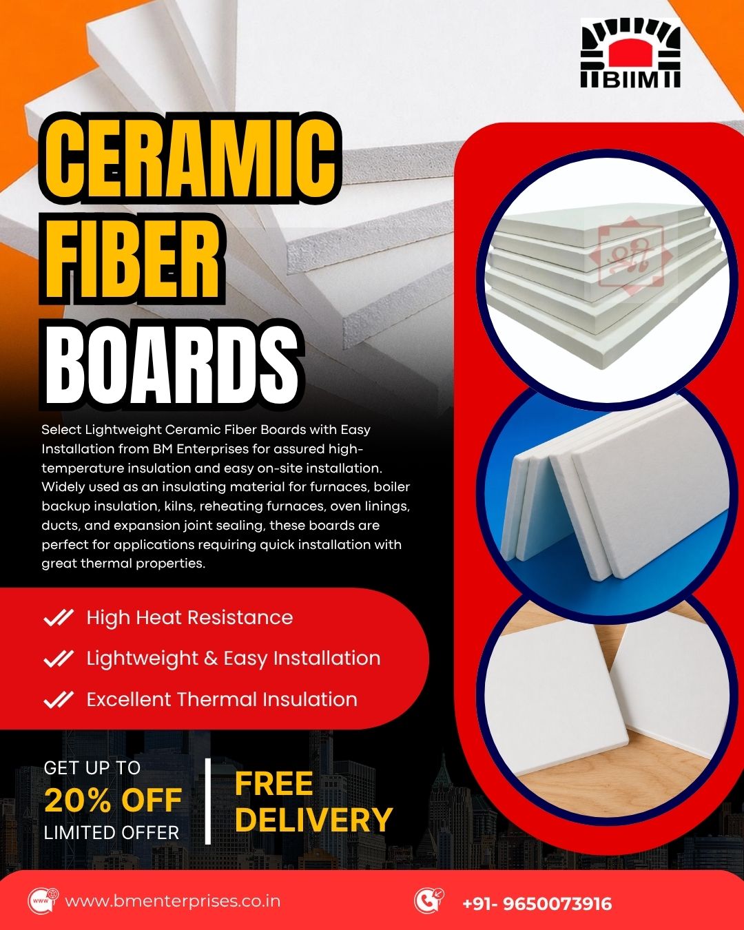 Lightweight Ceramic Fiber Boards For Easy Installation 17756353841