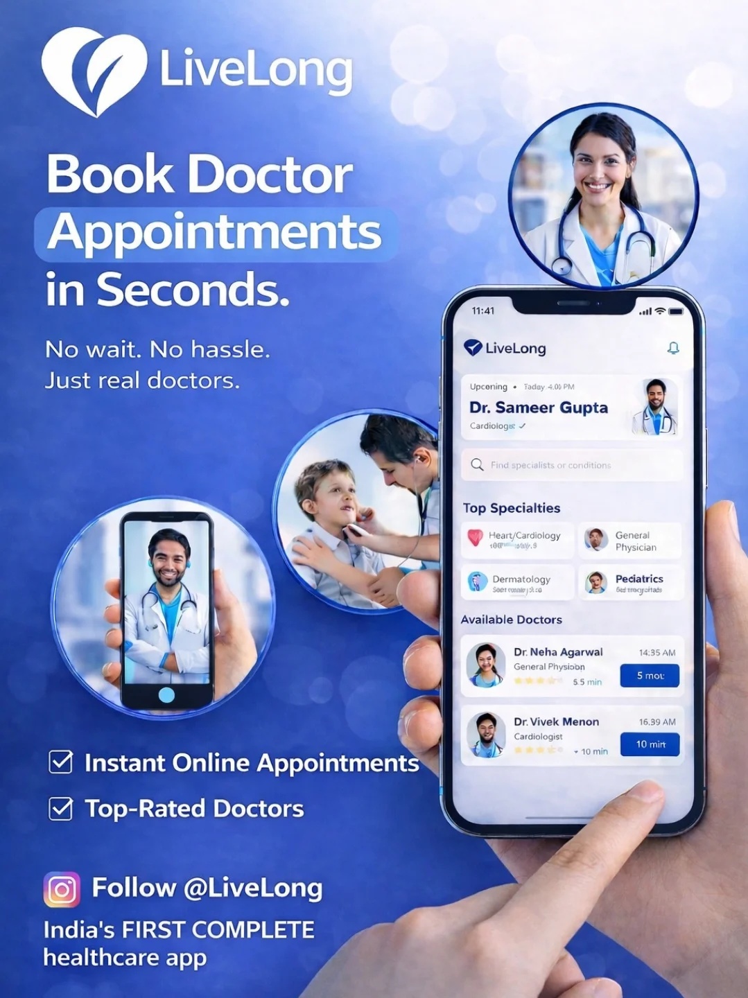 Live Long Smart Medicine Reminder Digital Prescription App 17752011051