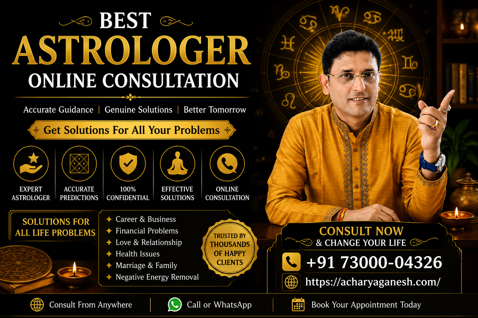 Looking For The Best Astrologer Online Consultation For Life Solutions 17784855968