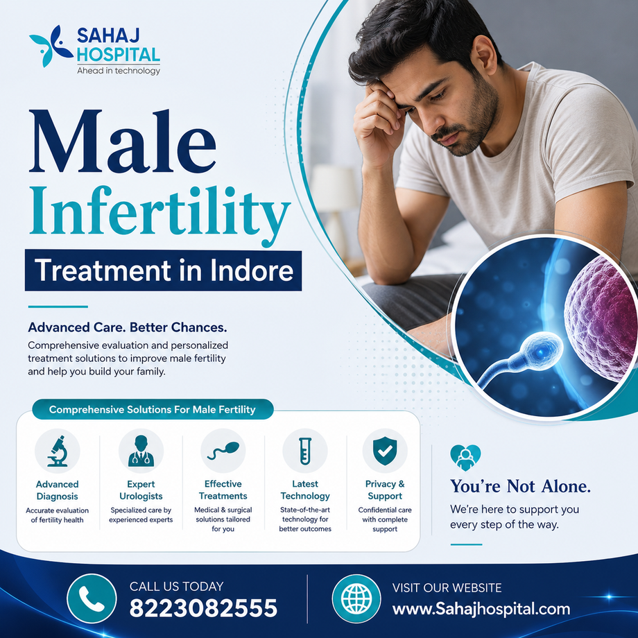 Male Infertility Treatment In Indore   Sahaj Hospital 17894530100