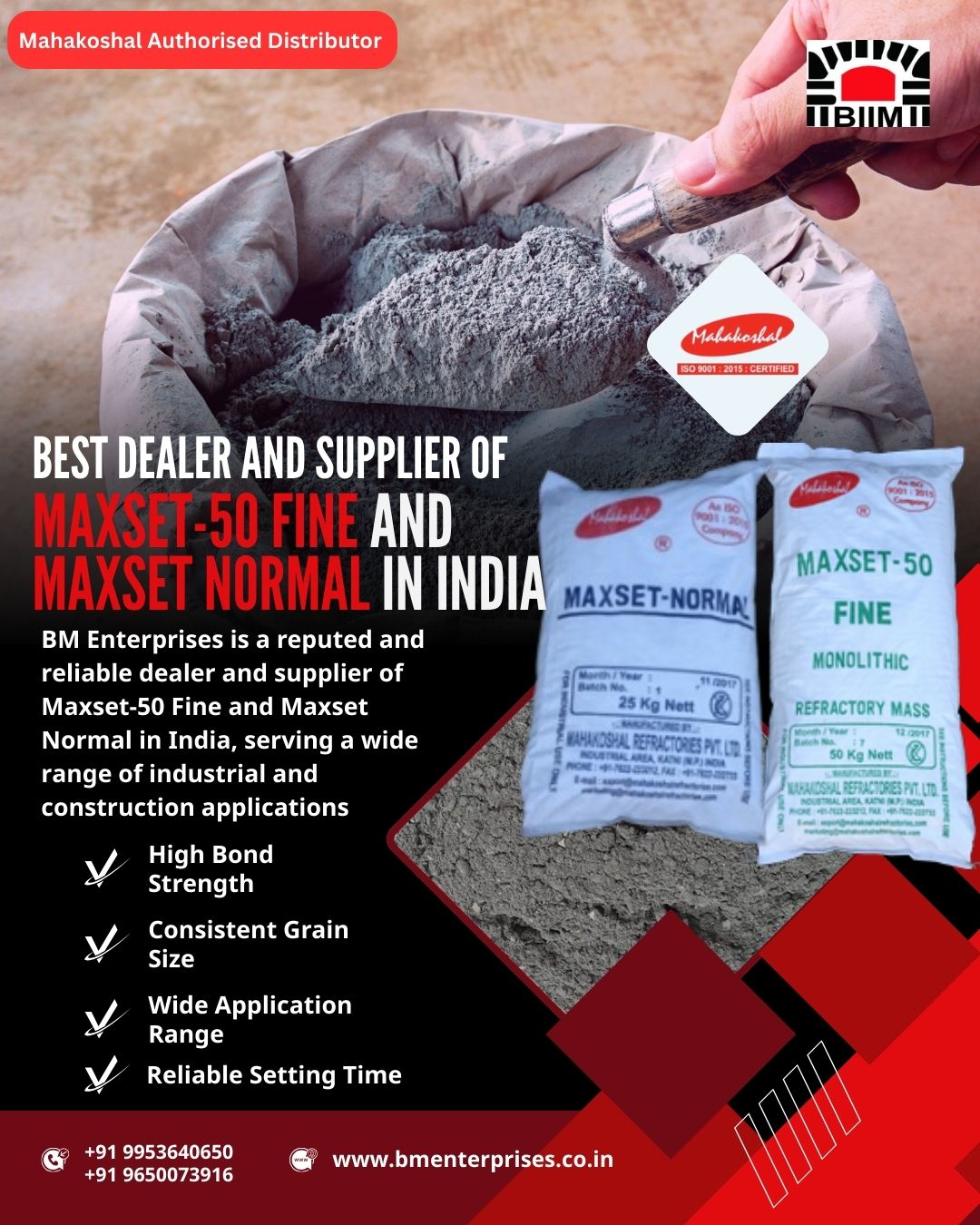 Maxset Series Fine And Maxset Series Normal High Temperature Mortar 17834216514