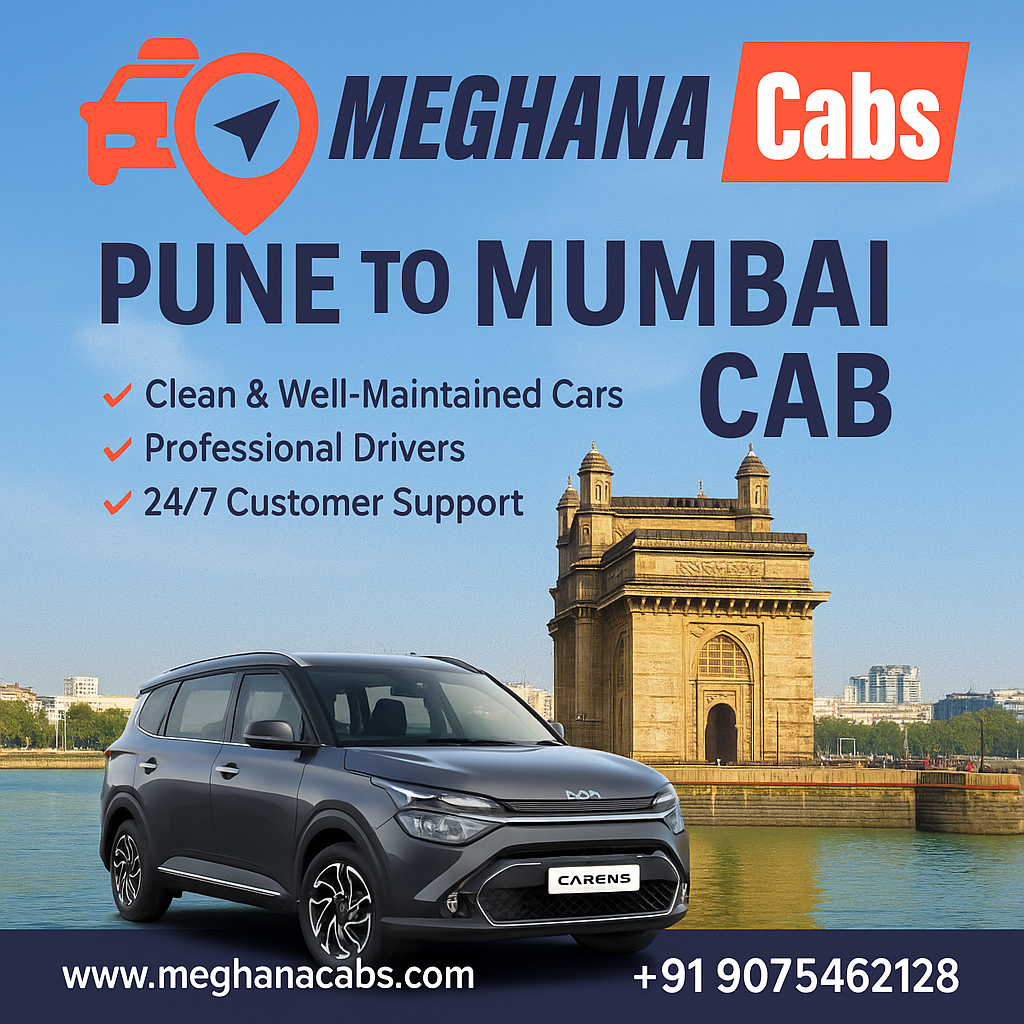 Meghana Cab Pune To Mumbai Cabs 17696751965
