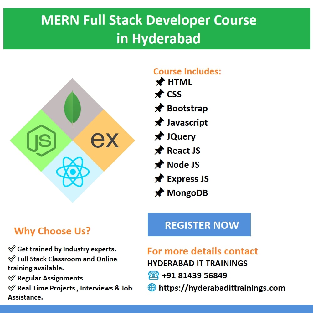 Mern Full Stack Course In Hyderabad 16984755982