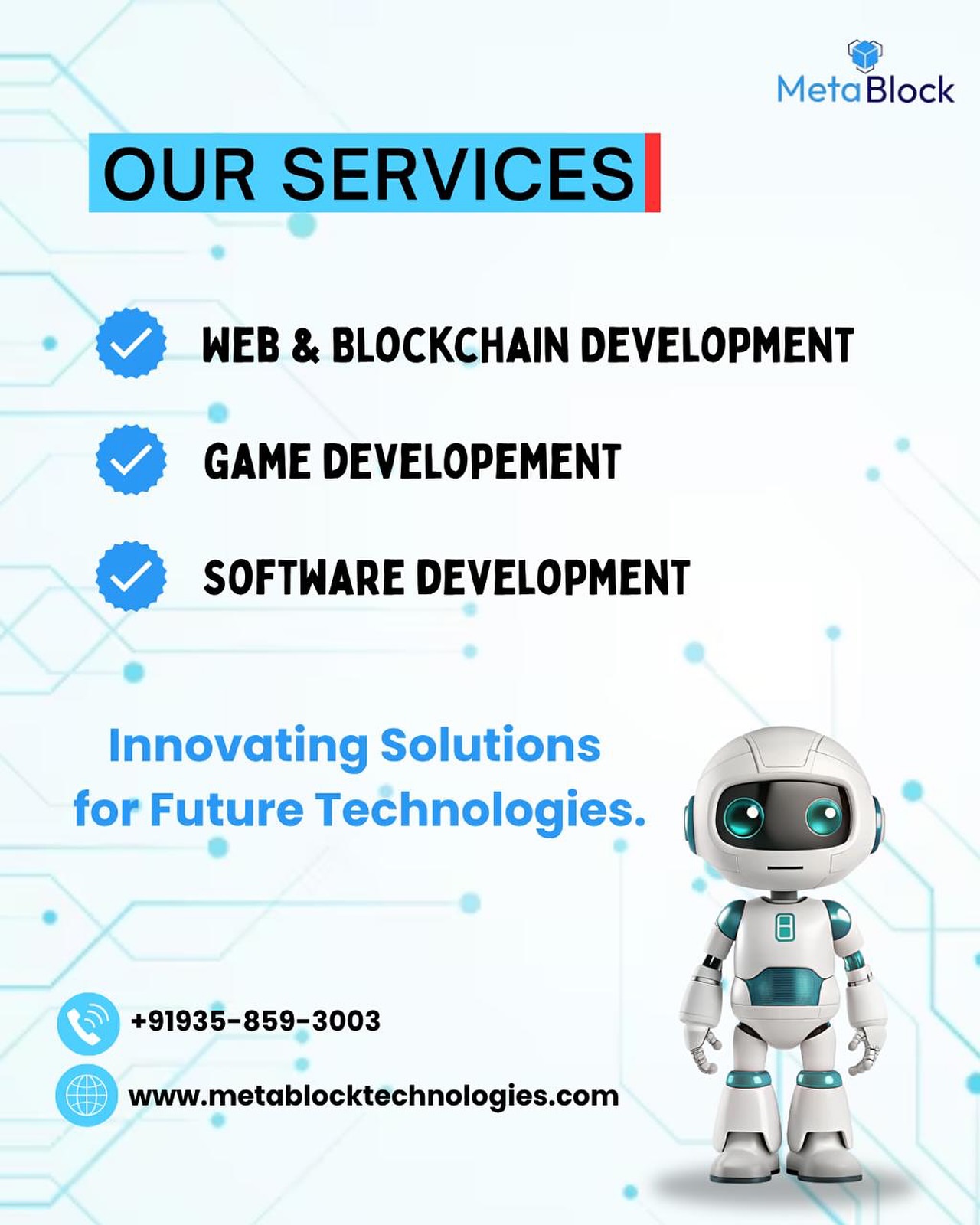 Metablock Technologies   Application Development 17516269446