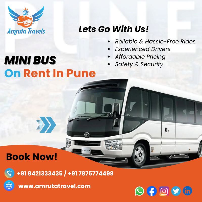Mini Bus On Rent In Pune Affordable And Comfortable Amruta Travel 17706408633