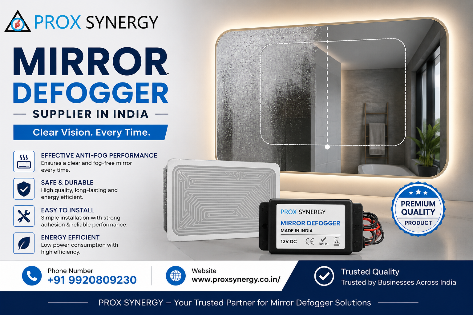 Mirror Defogger Supplier In India 17878149124