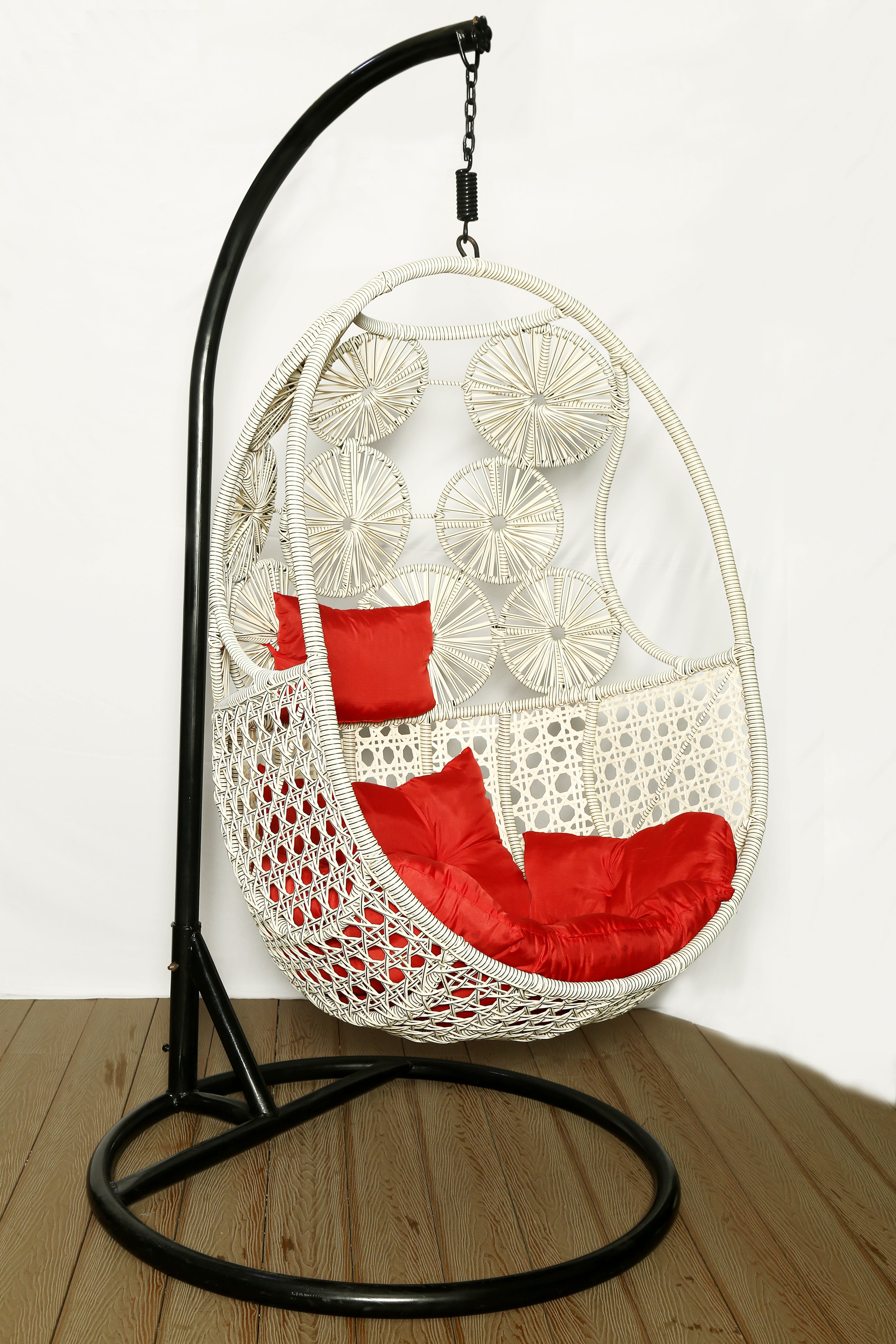 Modern Wicker Hanging Swing For Balcony Erba Outdoor 17591297507