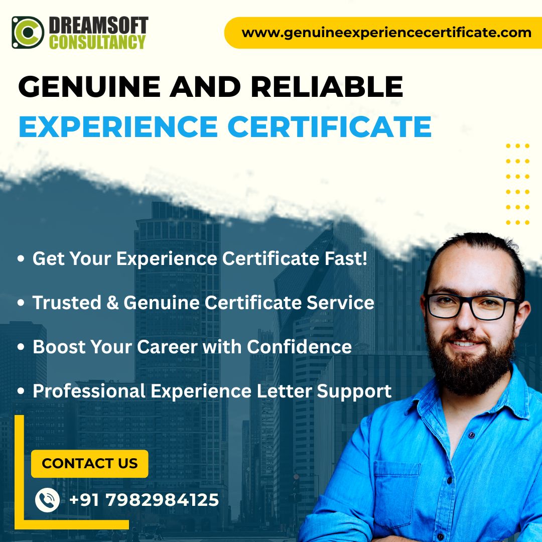 Most Trusted Experience Certificate Provider In Bangalore 17643924994
