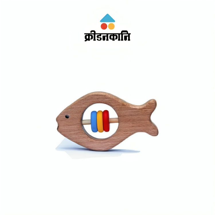 Neem Wooden Fish Shaped Rattles For Babies 177219071810