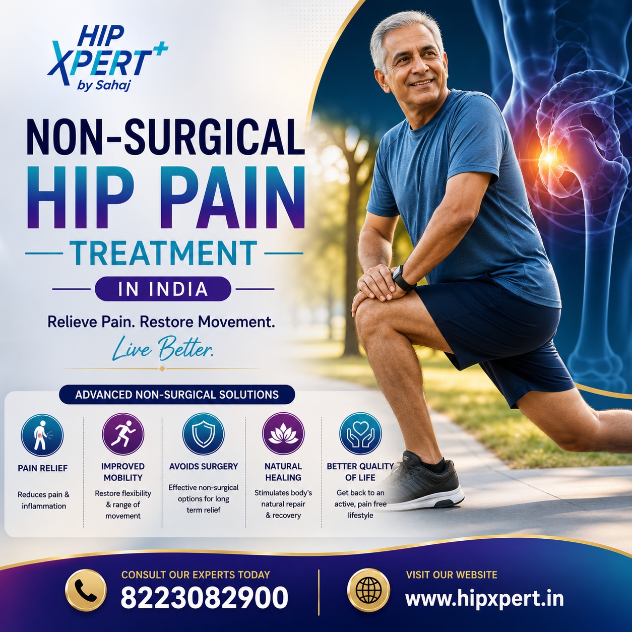 Non Surgical Hip Pain Treatment In India   Hipxpert 17927362764