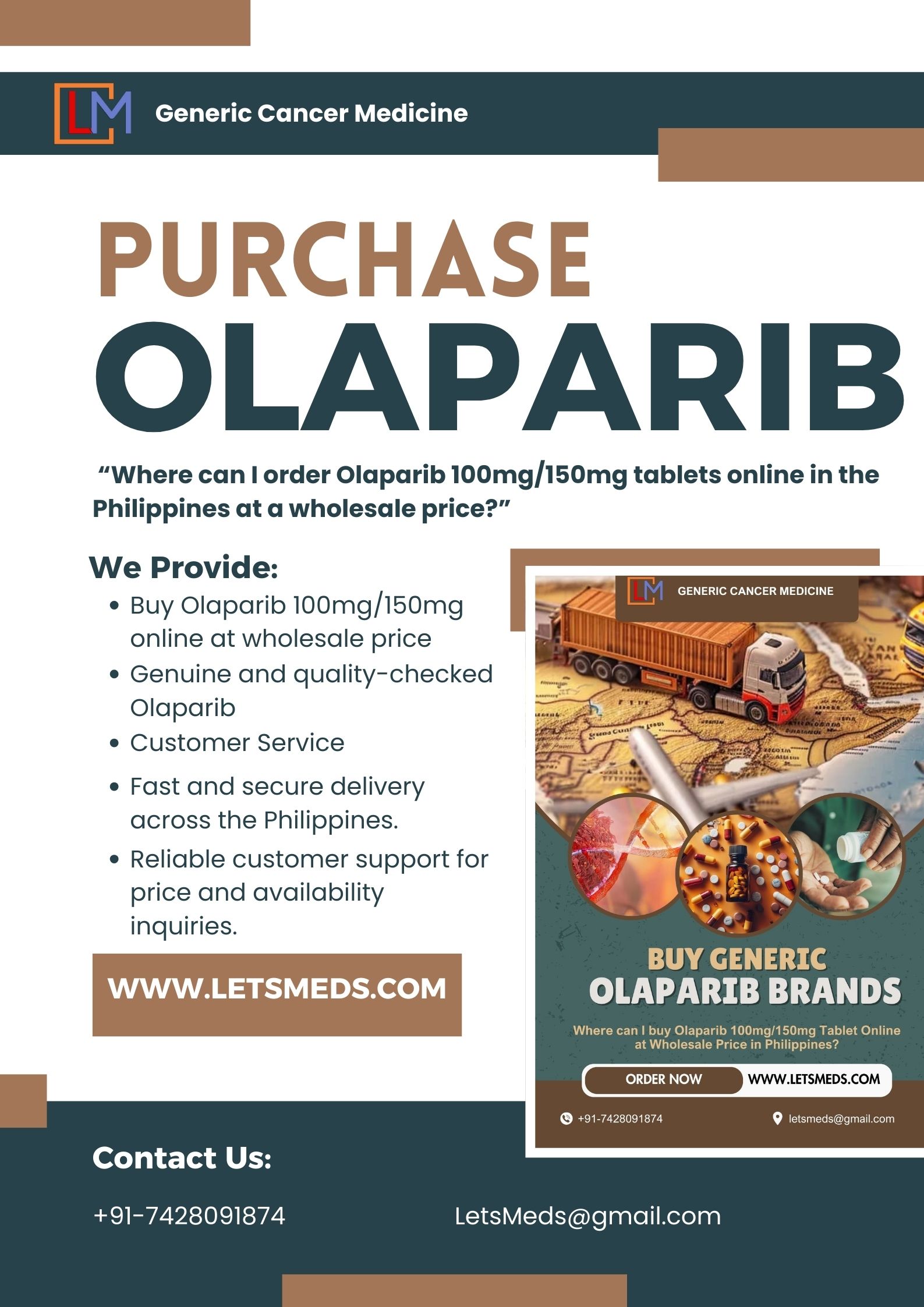Olaparib Tablet Wholesale Cost Philippines 17653650627