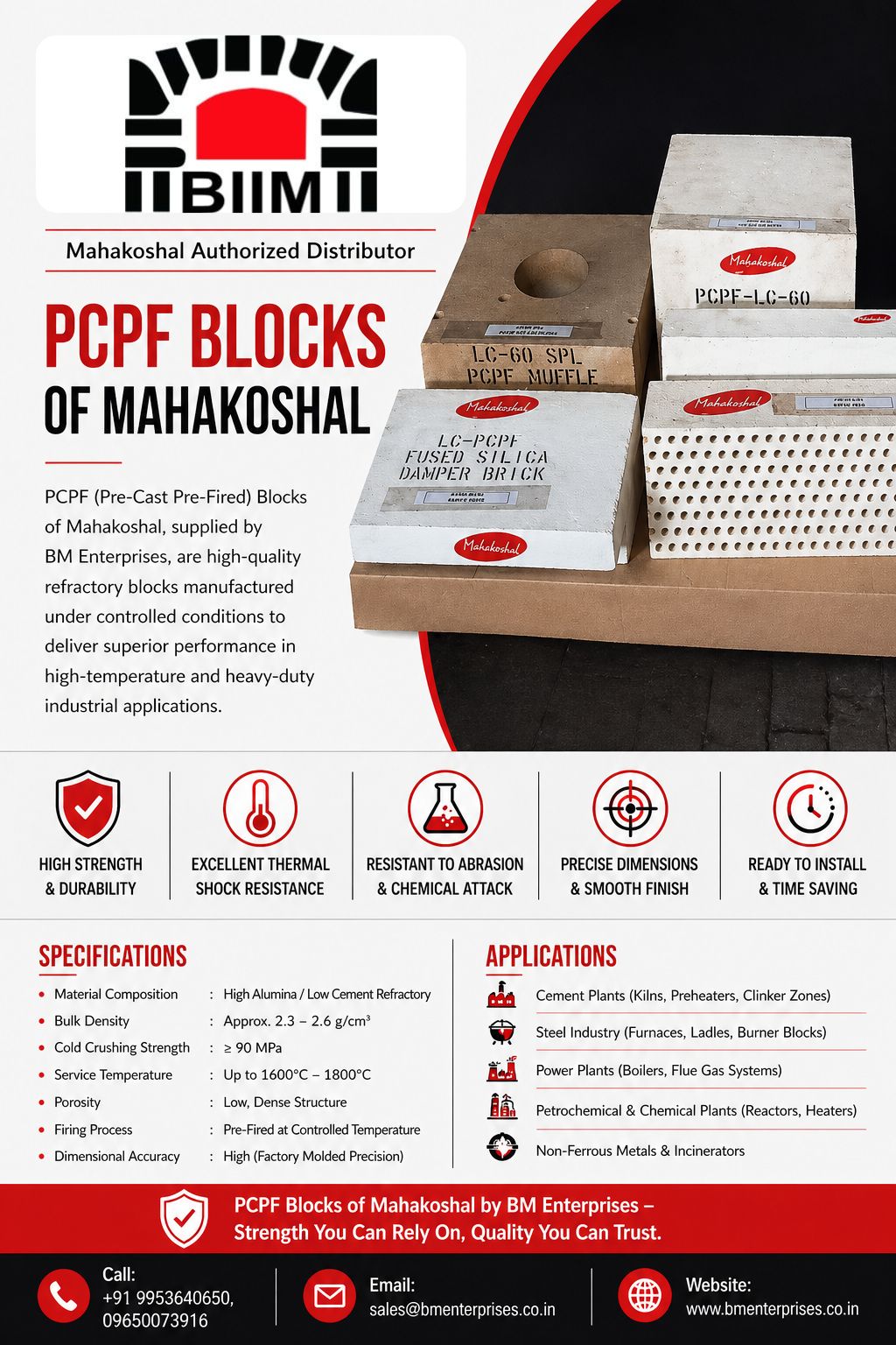 Pcpf Blocks Of Mahakoshal Available At Bm Enterprises 17773597220