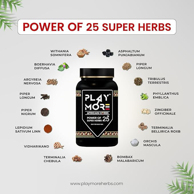 Play More Natural Mens Health Supplement 17645698727