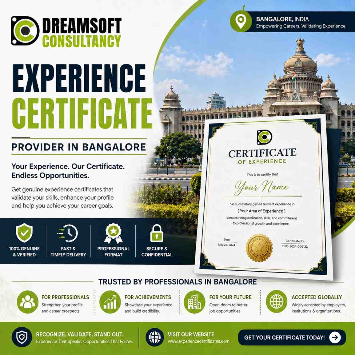 Professional Experience Certificate Services In Bangalore 17861812821