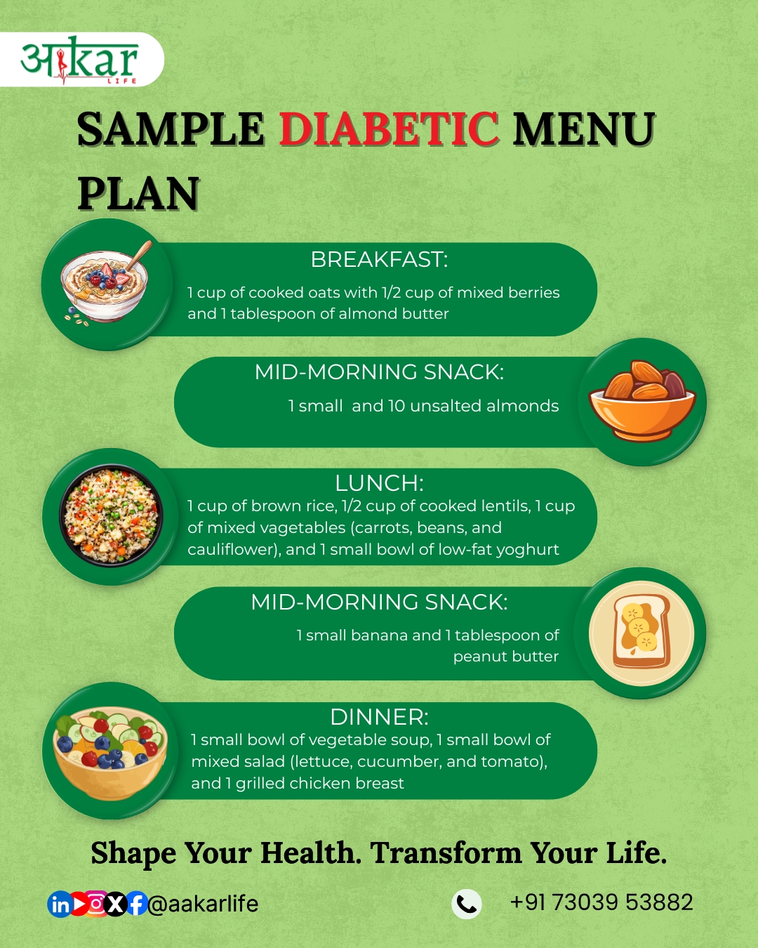 Reasonable Diet Plans Starting At Triple Nine Aakar Life 17603579783