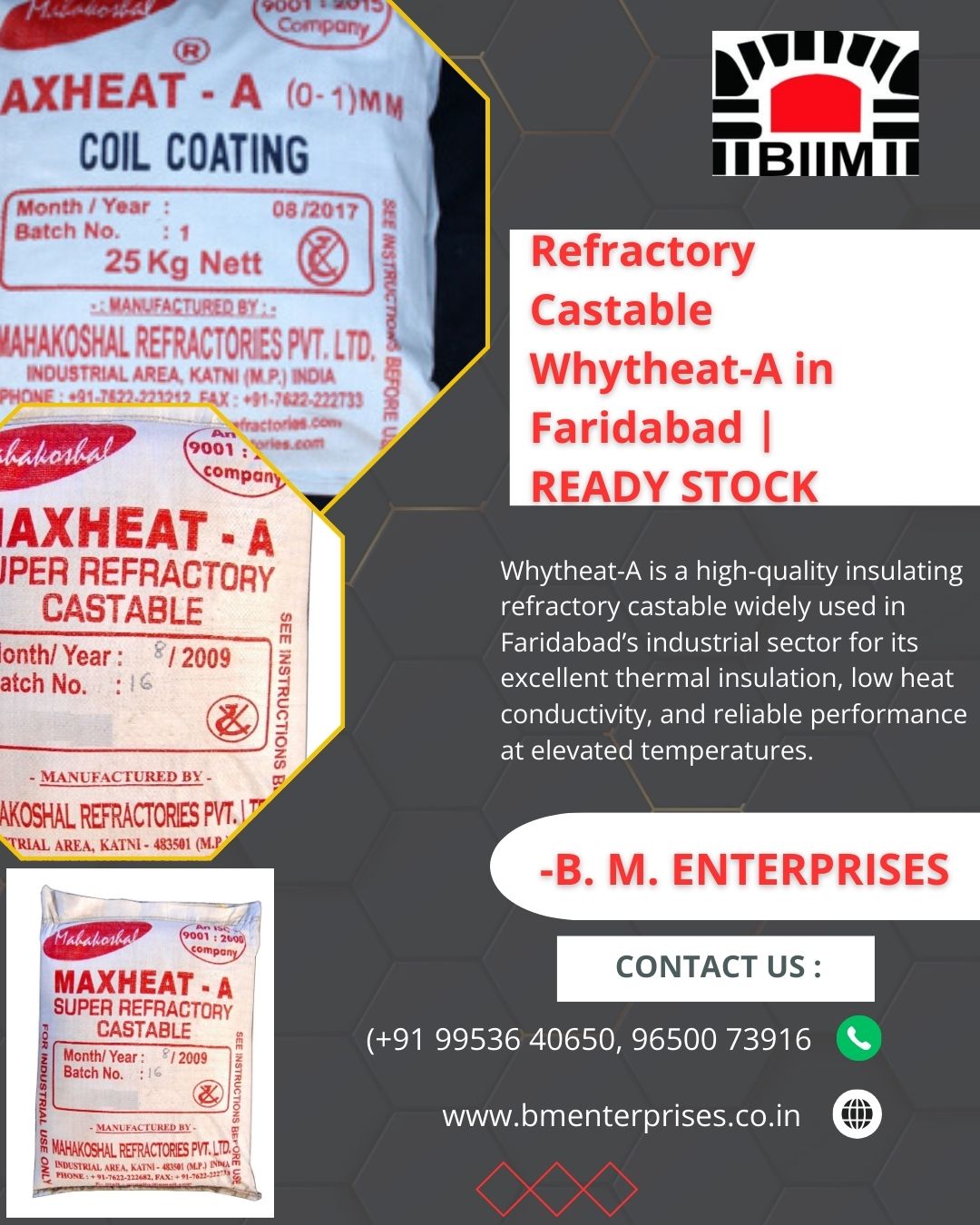 Refractory Castable Whytheat A In Faridabad Ready Stock 17689020710
