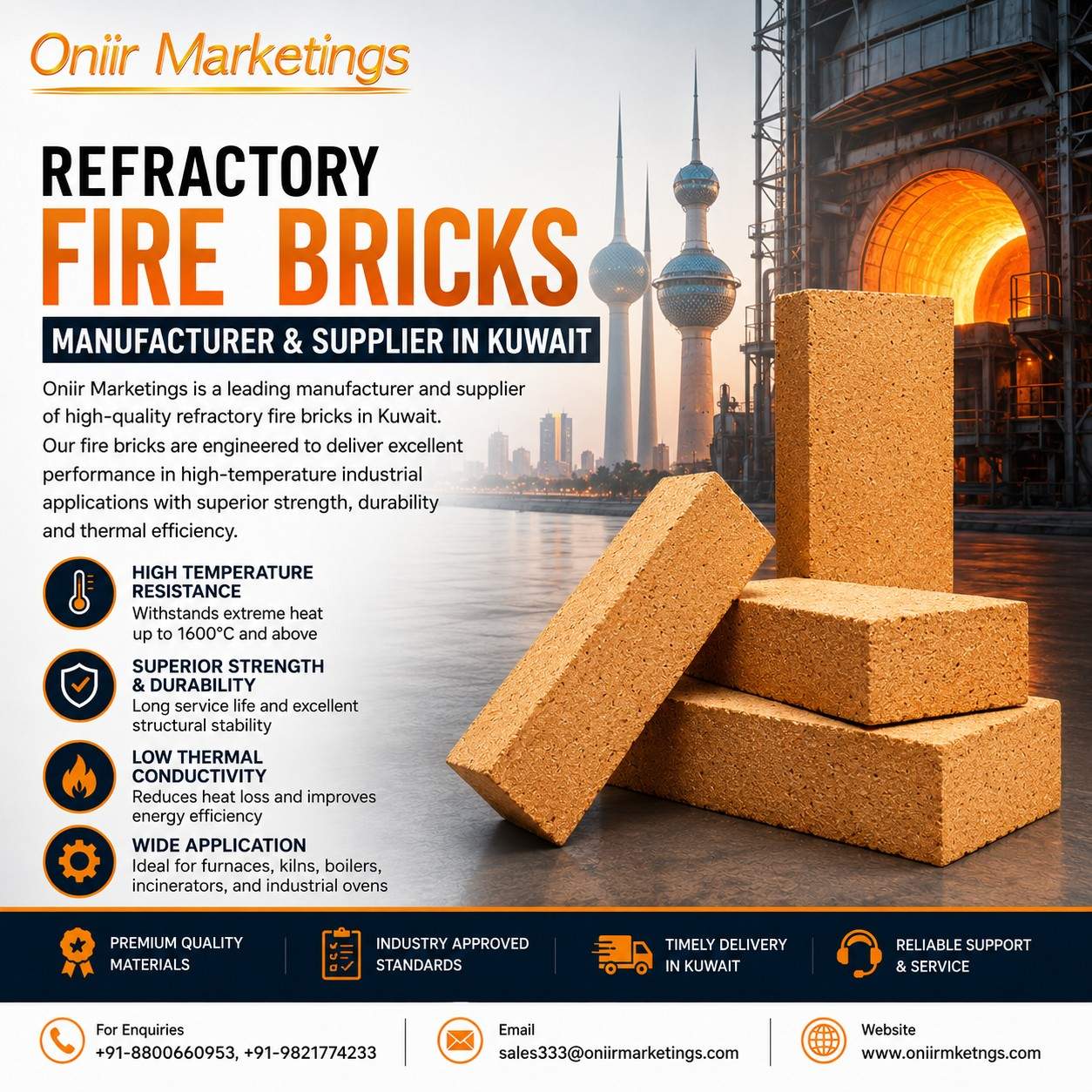 Refractory Fire Bricks Manufacturer And Supplier In Kuwait 17812554908