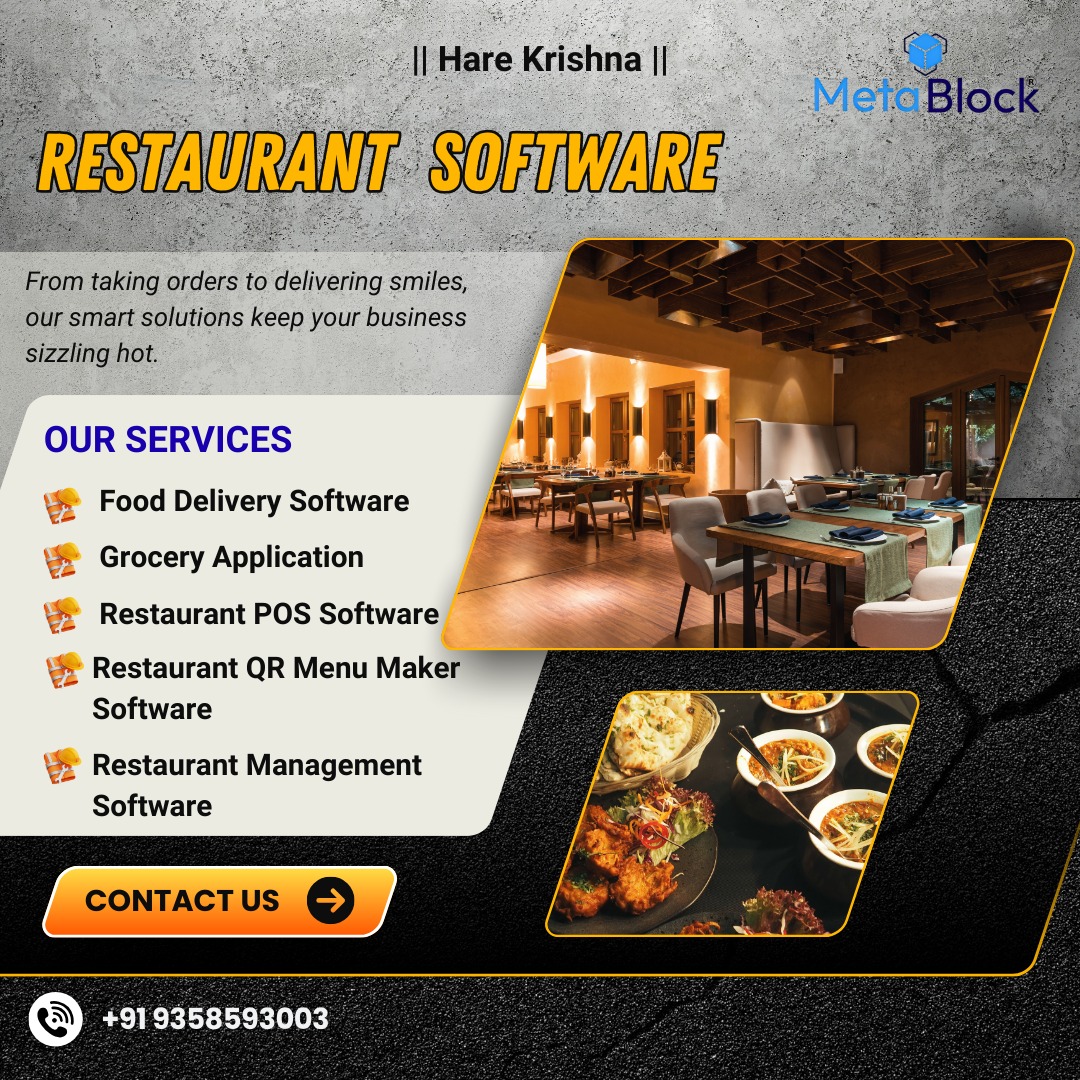 Restaurant Software Development Company In India 17667302456
