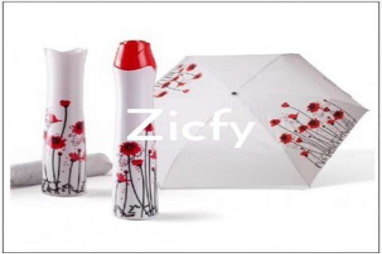 Rose Shaped Bottle Umbrella Fashion Sun Parasol For Female 271995