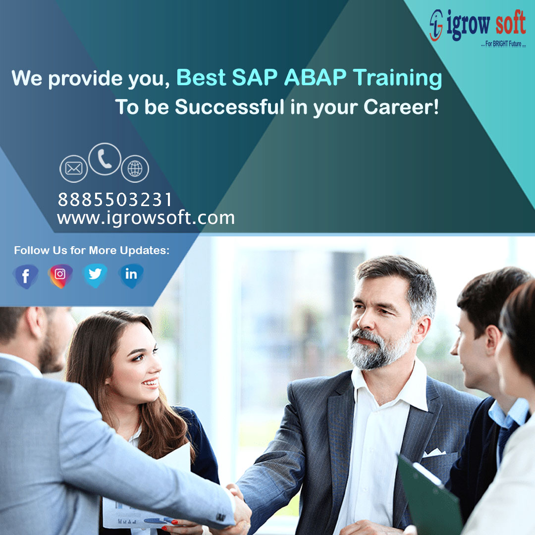 Sap Abap Online Training In Hyderabad   Igrowsoft 17625070036