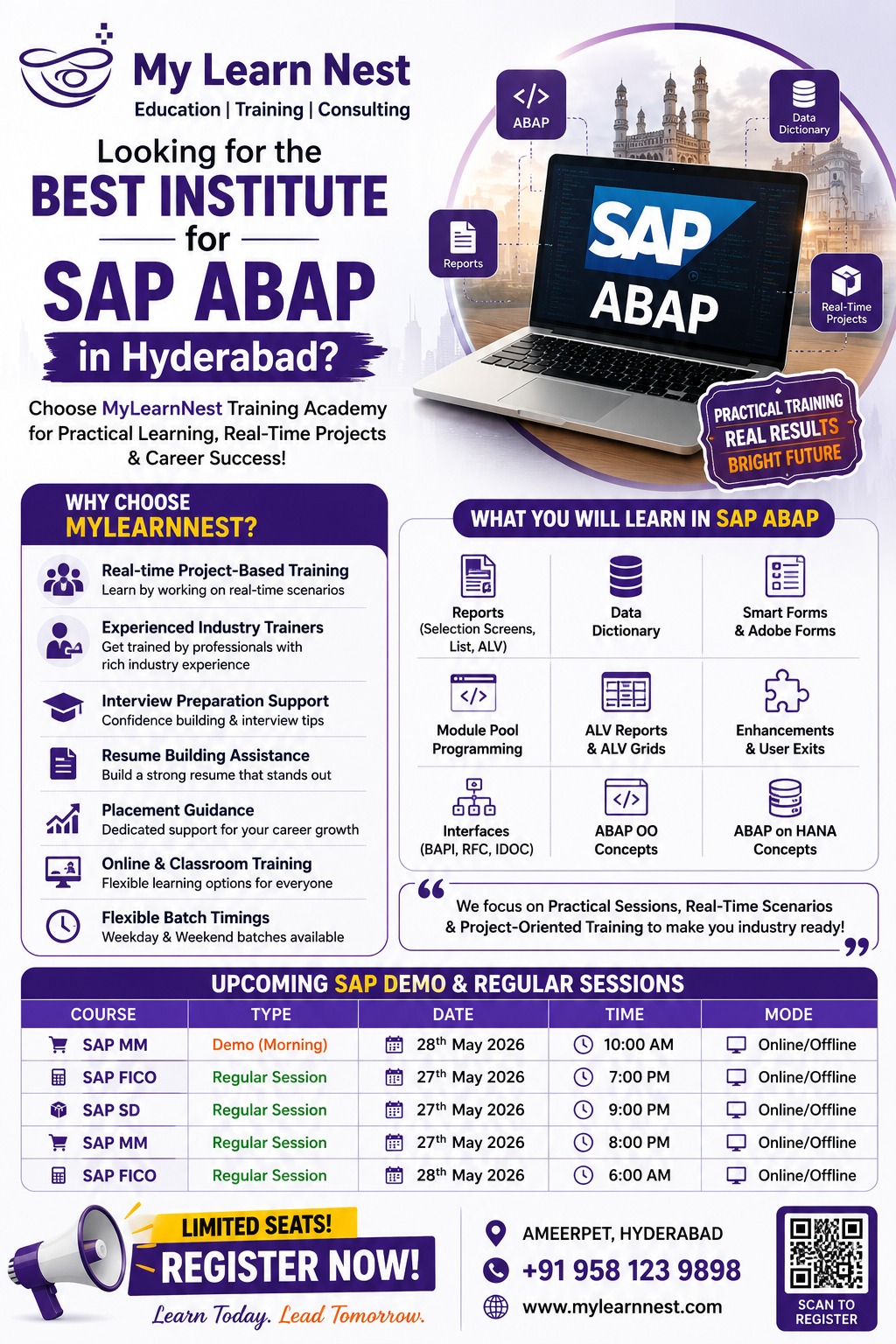 Sap Abap Training In Hyderabad With Placement Assistance 17798736523
