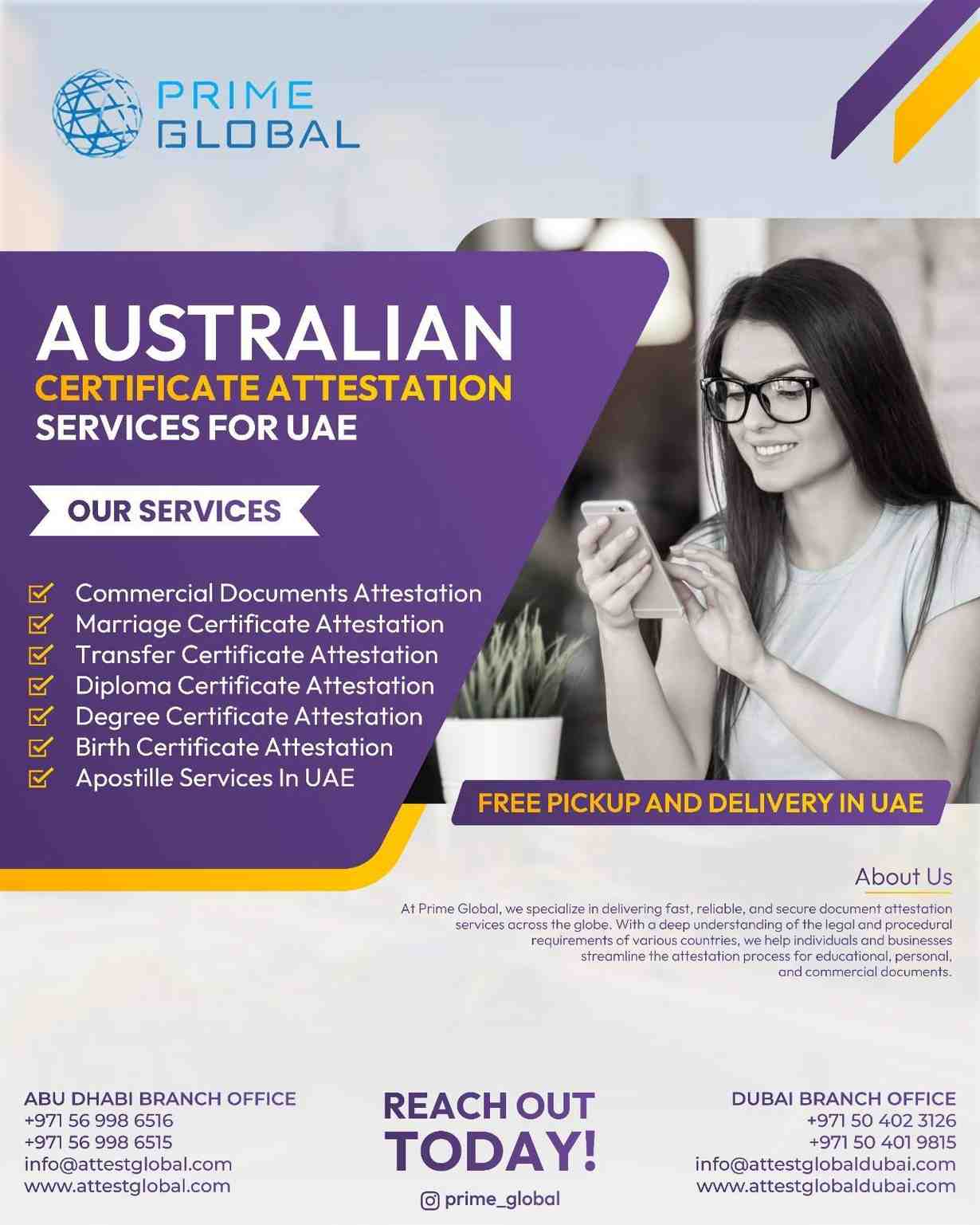 Secure And Safe Australian Documents Attestation Services In The Uae 17472294000