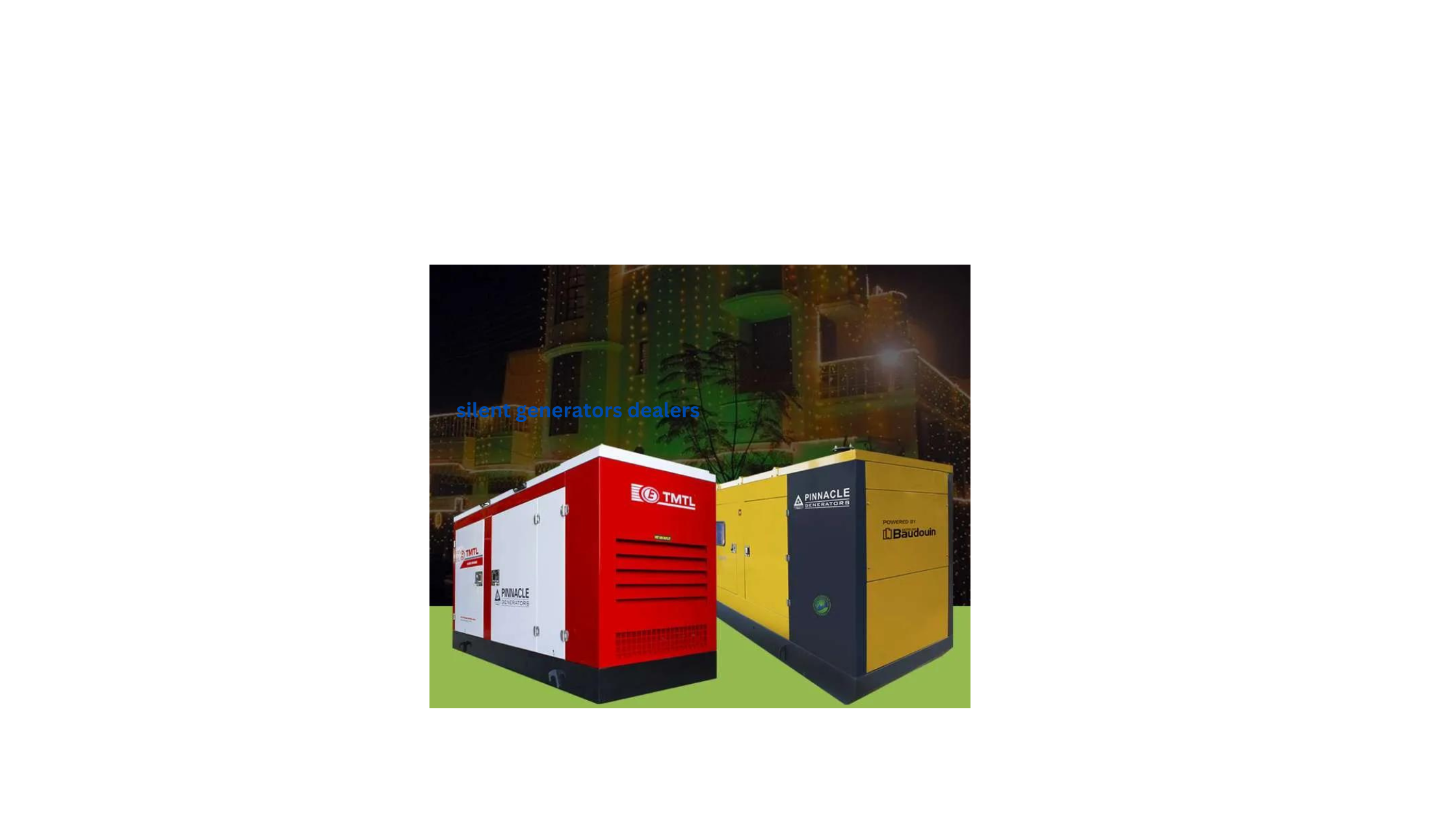 Silent Generators Suppliers 17194701652