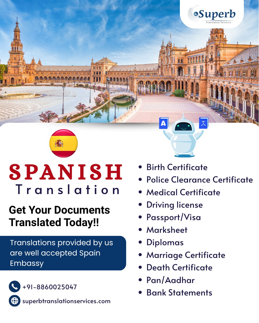 Spanish Documents Translation Fast 17630268439