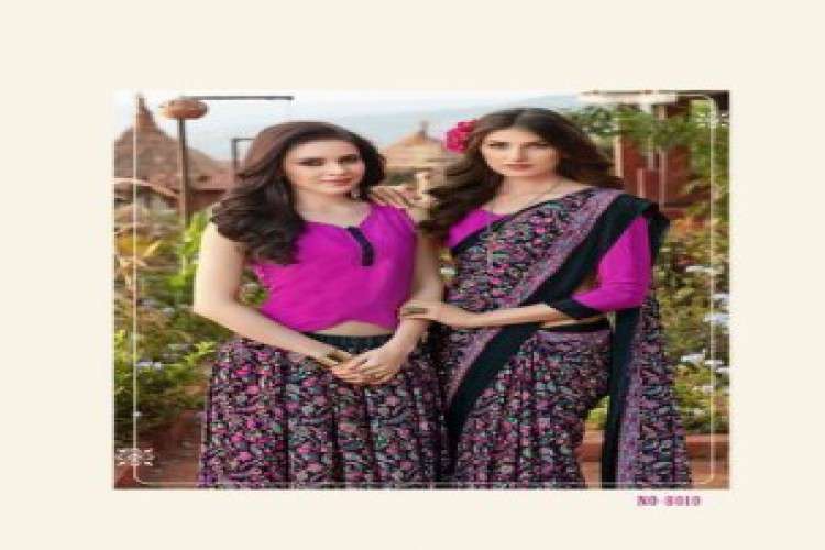 Ss Fashion Soft Silk Sarees Uniform Designer Georgette Sarees Etc 5324781