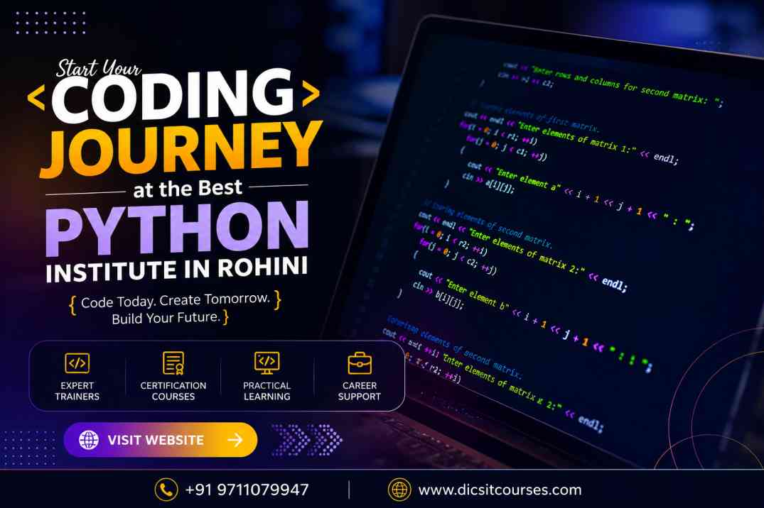 Start Your Coding Journey At The Best Python Institute In Rohini 17855747576