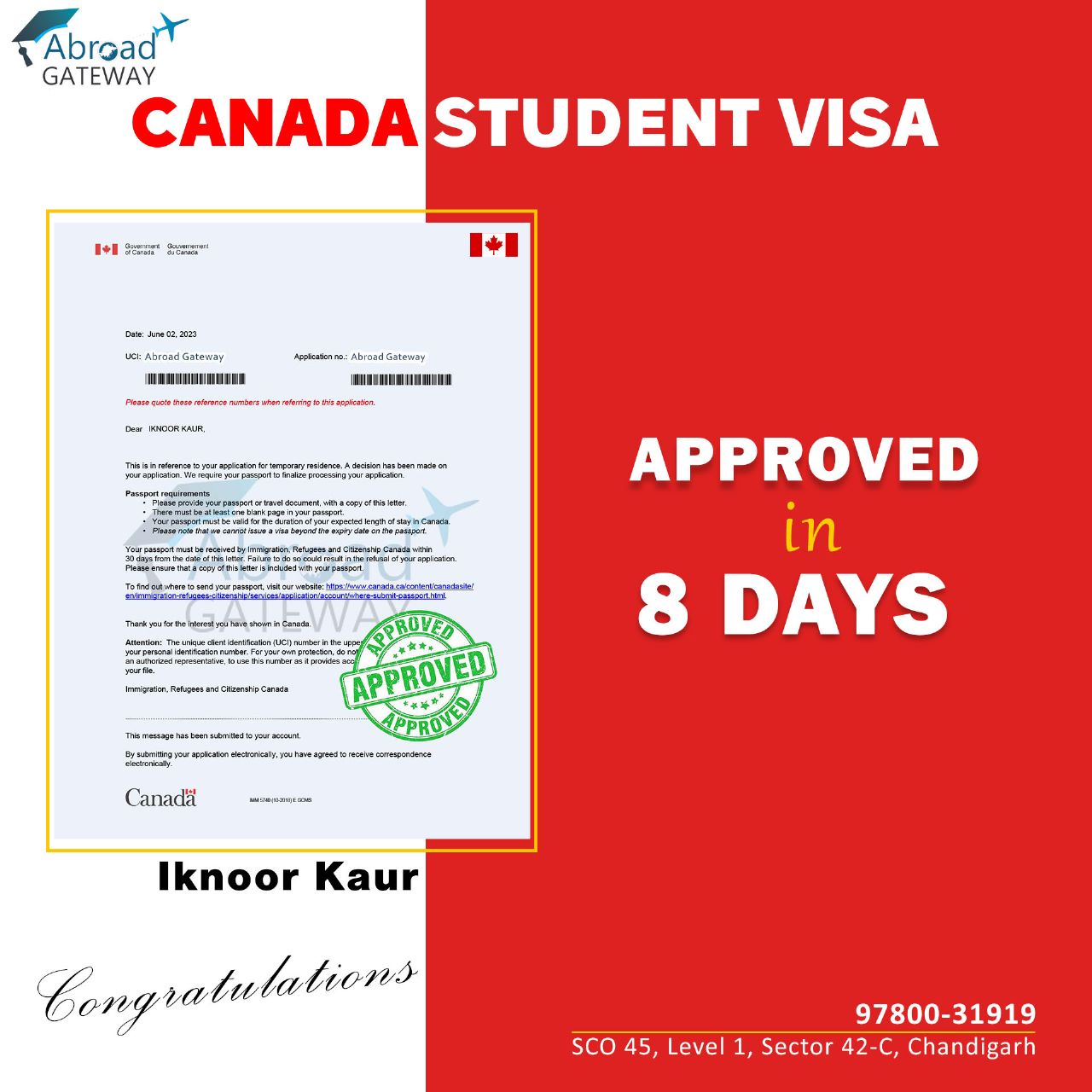 Study Visa Consultant And Ielts Coaching Institute In Chandigarh 16860547447