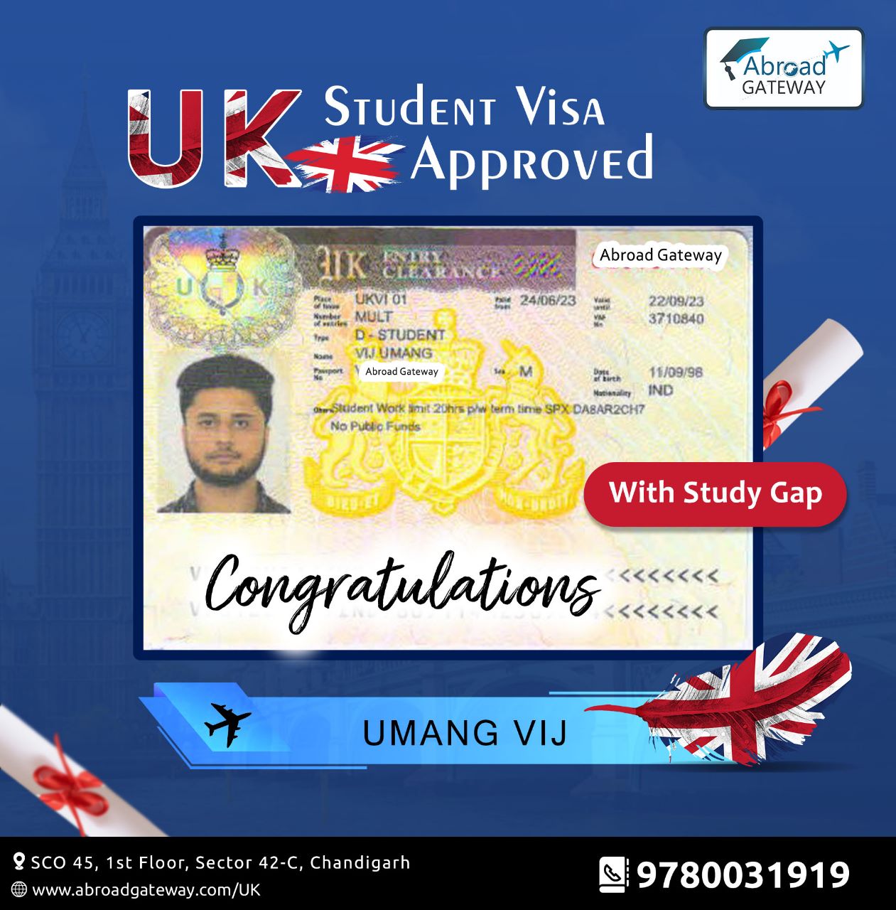 Study Visa Consultant And Ielts Coaching Institute In Chandigarh 16860547459