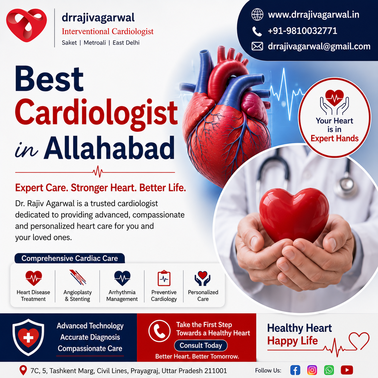 Top Cardiologist In Allahabad 17890228006