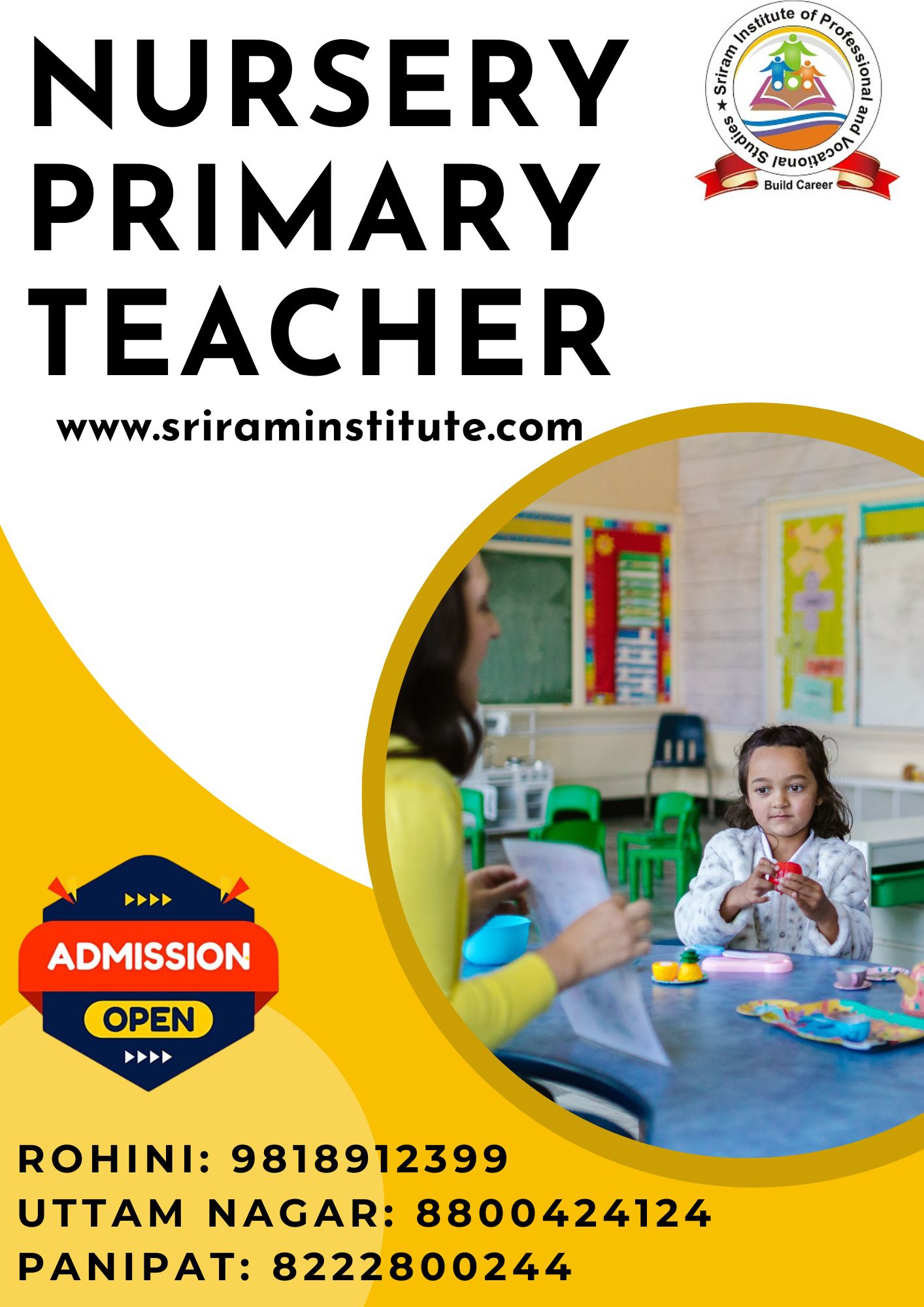 Top Nursery Teacher Training Course In Uttam Nagar 16896707748