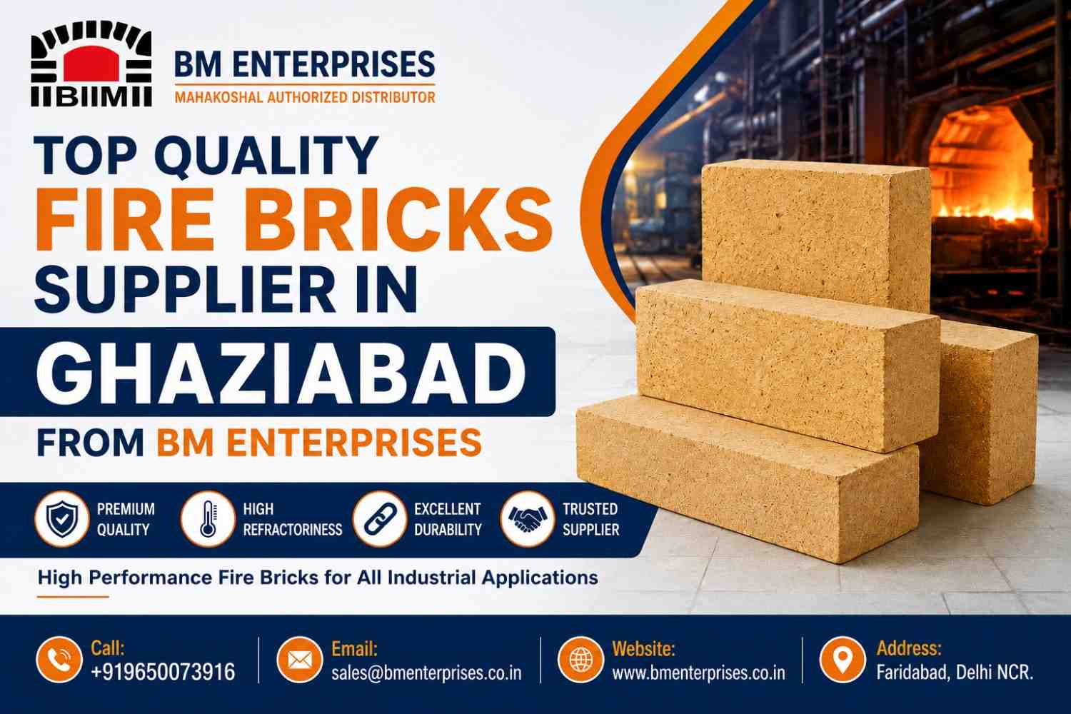 Top Quality Fire Bricks Supplier In Ghaziabad Bm Enterprises 17886024666
