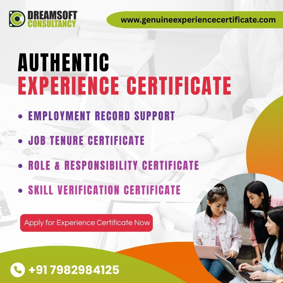 Top Rated Experience Certificate Provider In Gurgaon 17637909796