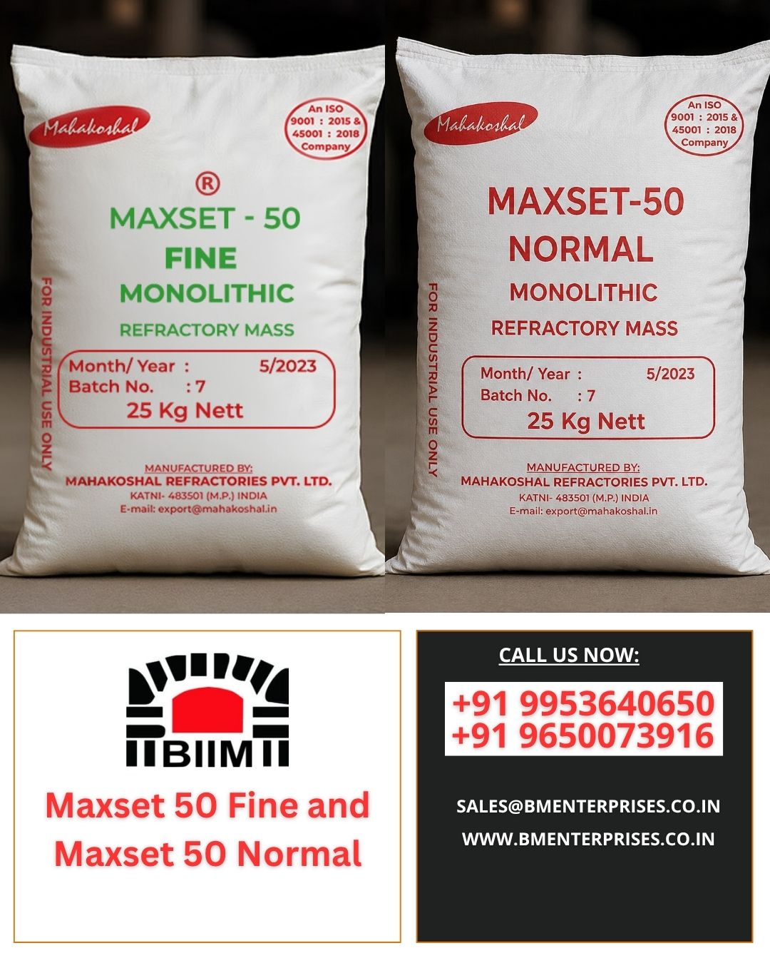 Top Selling Refractory Mass Cement Maxset Fine And Normal 17839361098