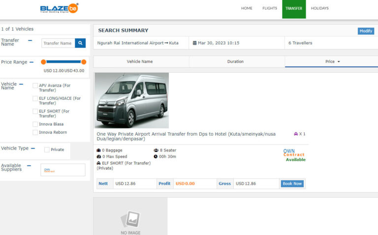 Transfer Booking Engine For Travel Business 17471323332