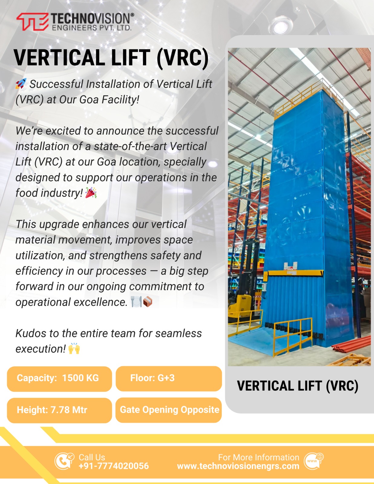 Vertical Lifts  Smart Solution For Efficient Material Handling 17603550177