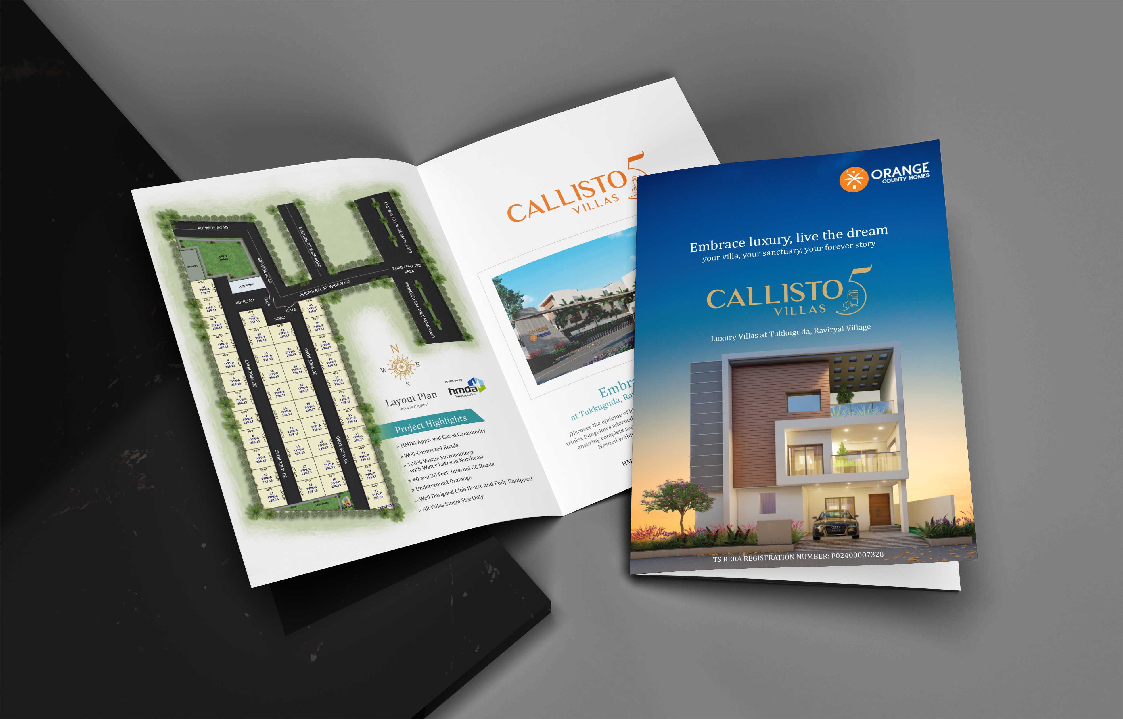 Villa Brochure Design Tukkuguda Hyderabad 177616581010