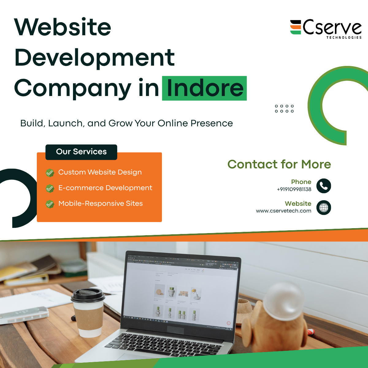 Website Development Company In Indore  Cserve Technologies India 17783077811