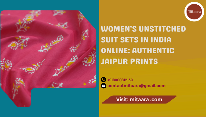 Womens Unstitched Suit Sets In India Online Authentic Jaipur Prints 177437087910