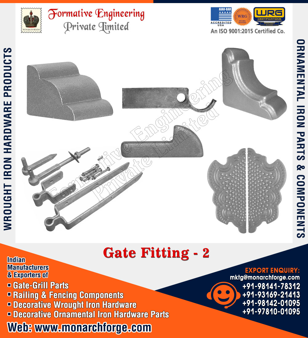 Wrought Iron Hardware Gate Grill Parts Railing 17394296936