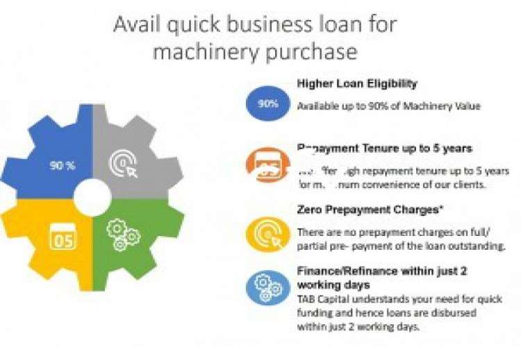 Avail the benefits of machinery loan by applying on TAB